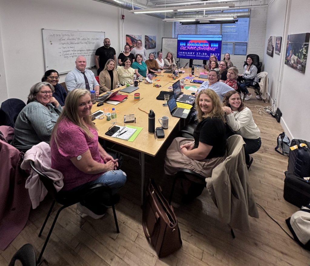 A photo of the 2027 OLA Super Conference Planners at a recent in-person planning meeting.